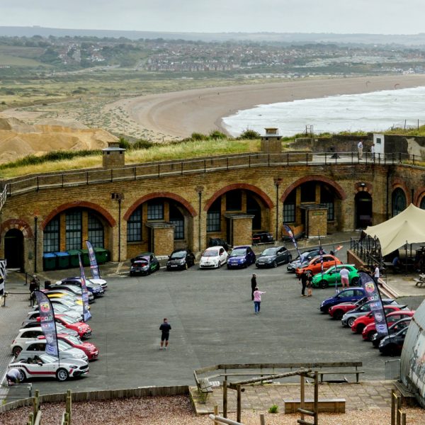 Abarths at Newhaven Fort